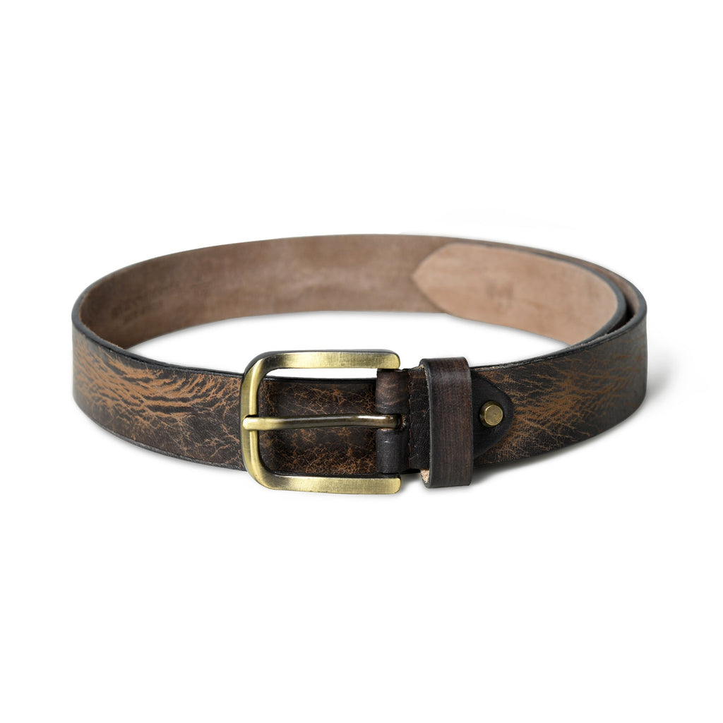 Dark Brown Casual Leather Belt