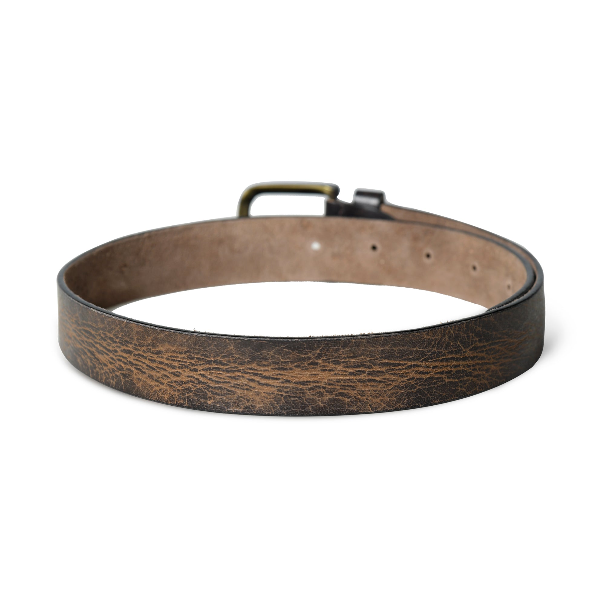Dark Brown Casual Leather Belt