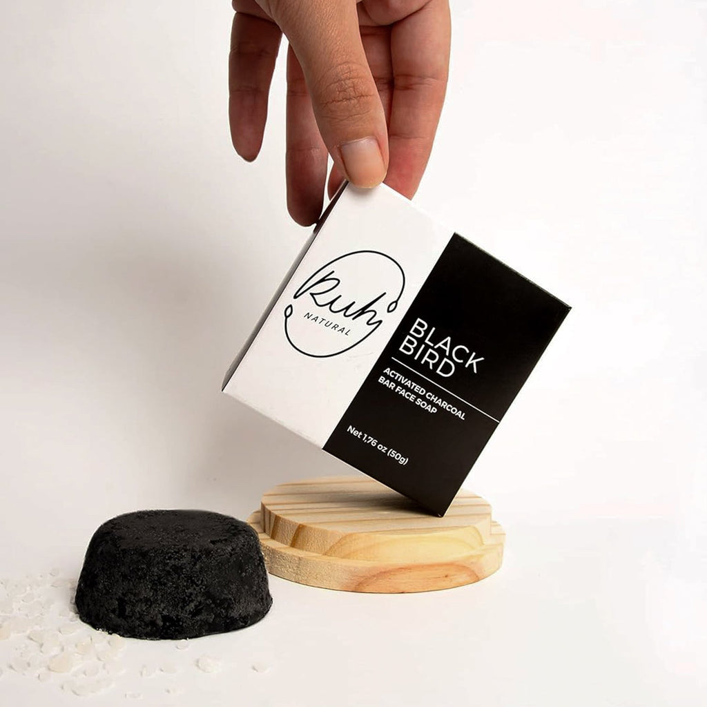 Ruh Natural Activated Charcoal Face Soap — Blackbird