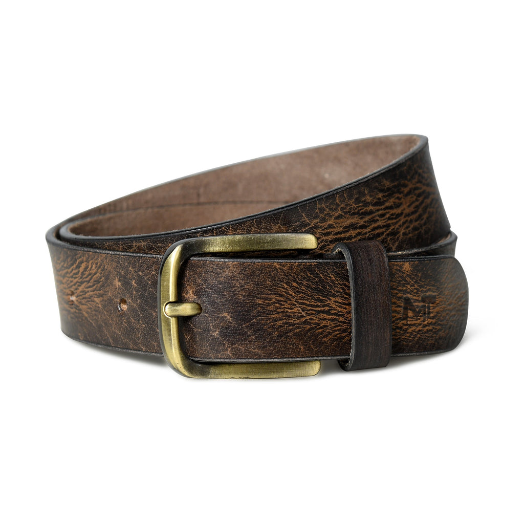 Dark Brown Casual Leather Belt