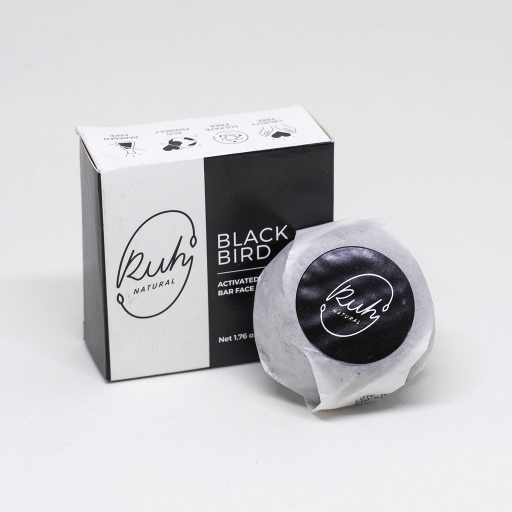Ruh Natural Activated Charcoal Face Soap — Blackbird