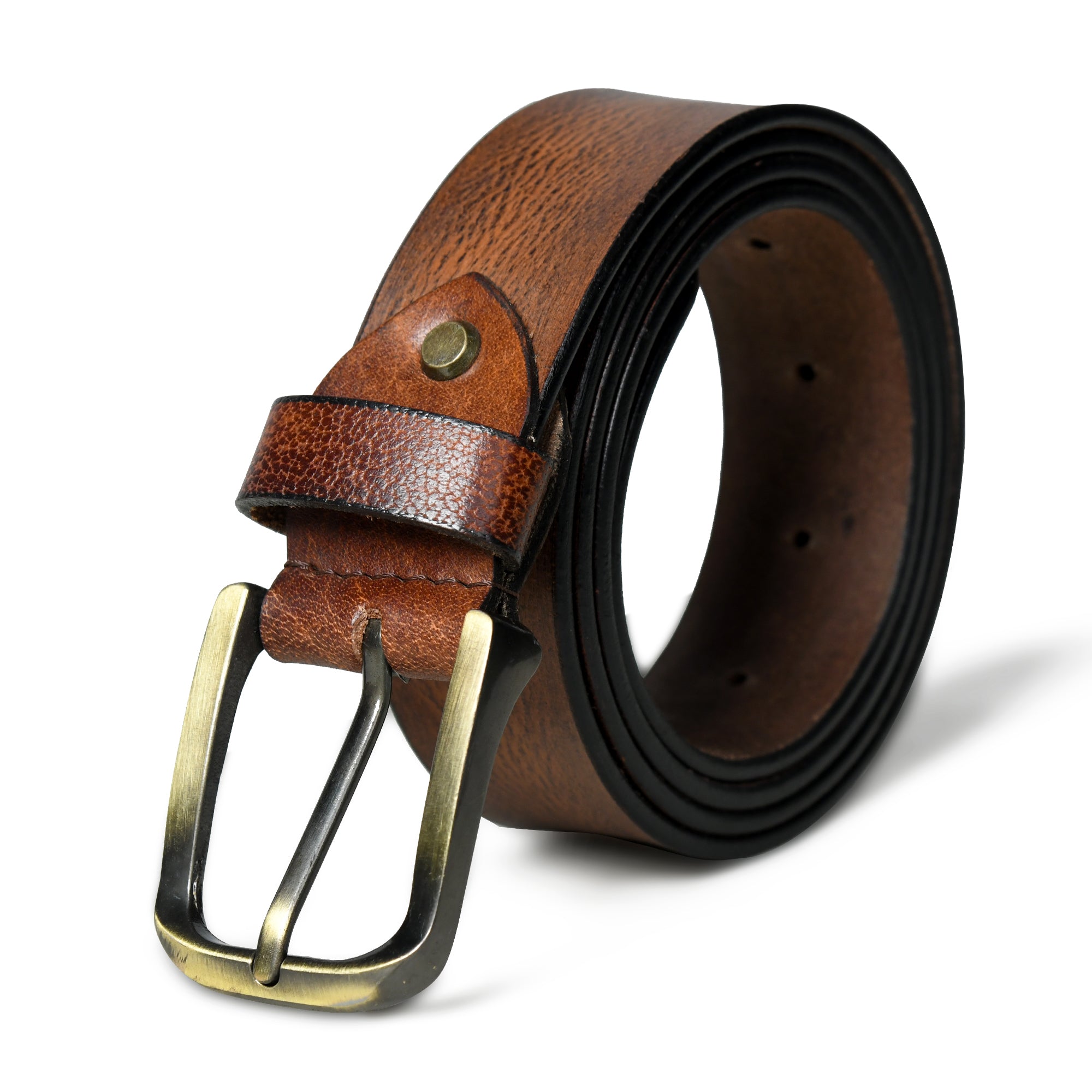 Tan Full Grain Leather Belt