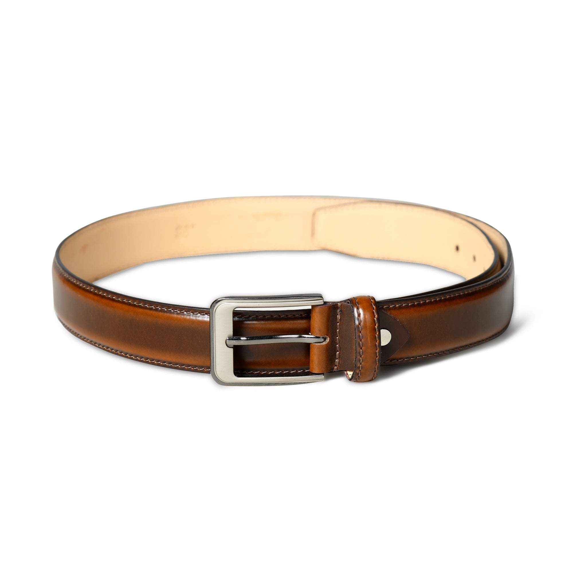 Walnut Brown Leather Belt