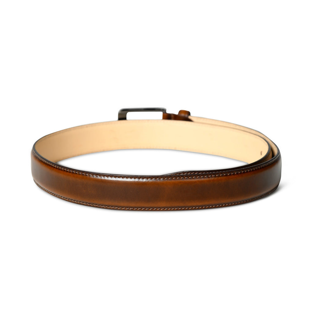 Walnut Brown Leather Belt