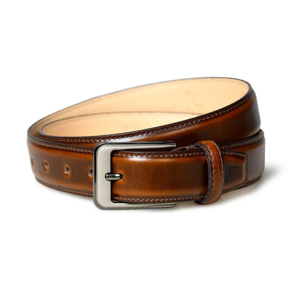 Walnut Brown Leather Belt