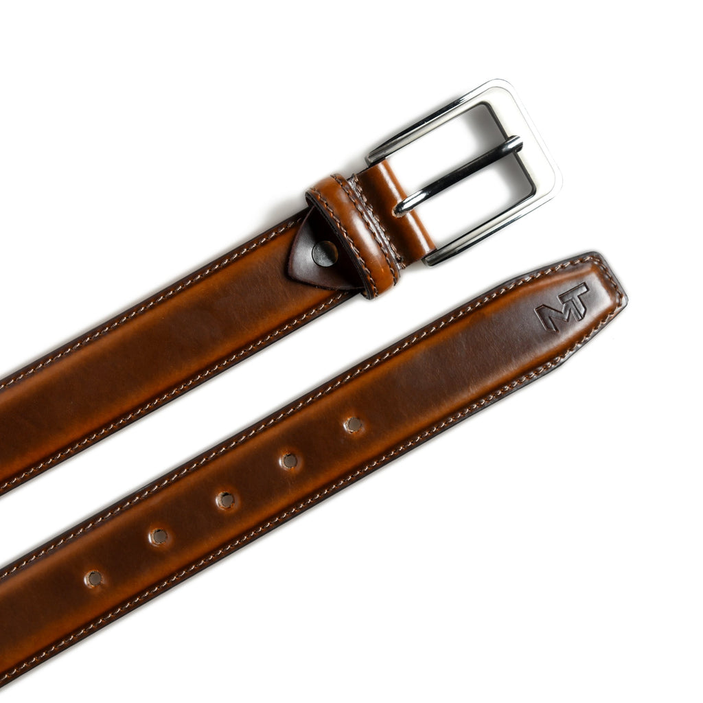 Walnut Brown Leather Belt
