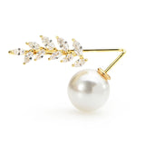 14K real gold and white pearls