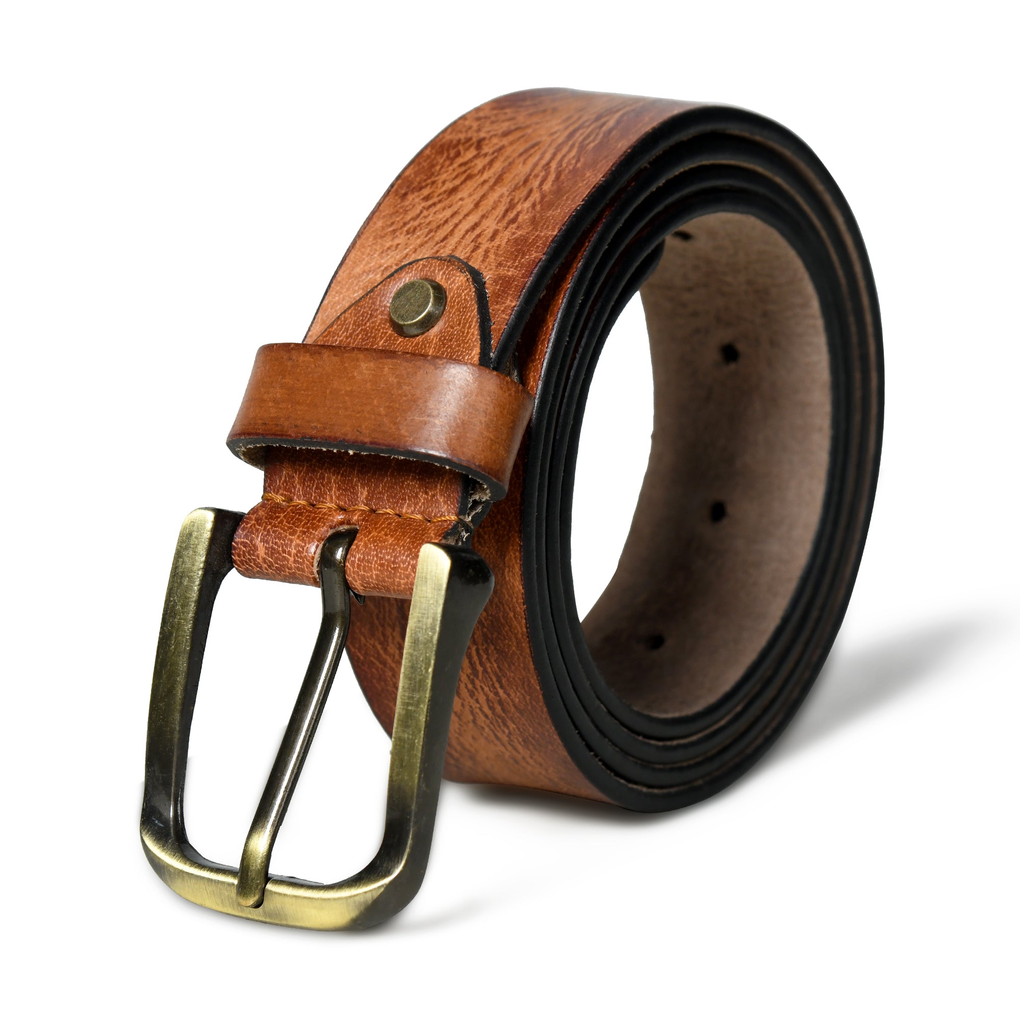 Versatile Tan Leather Belt