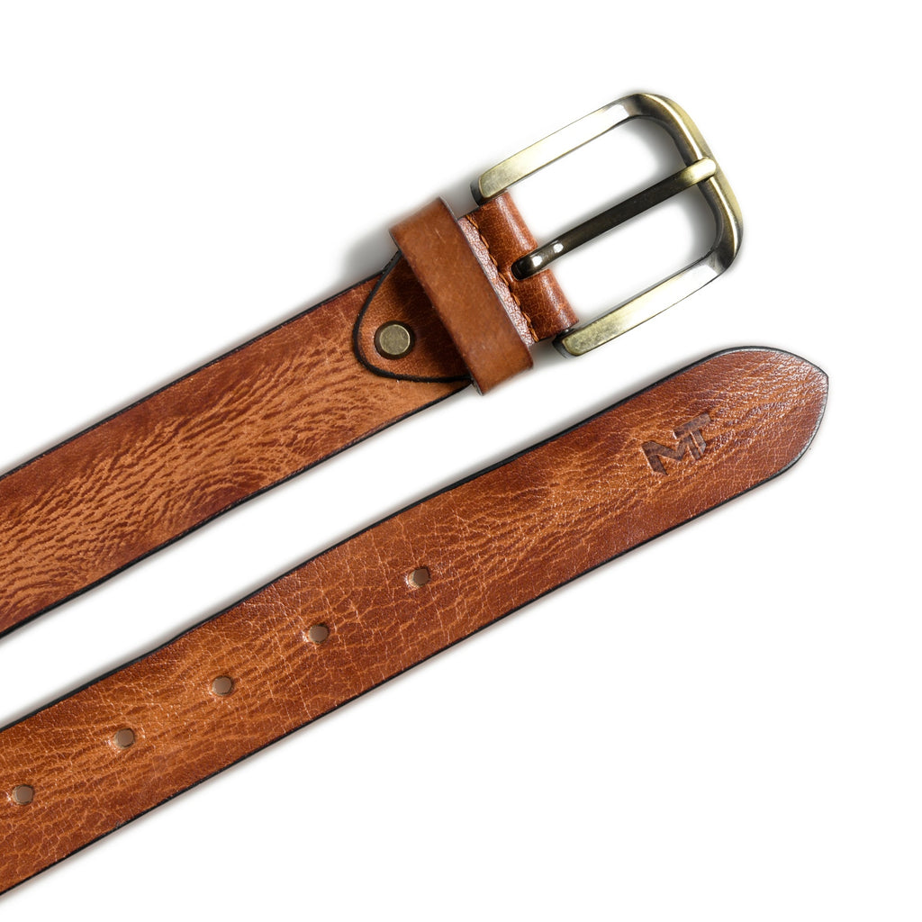 Versatile Tan Leather Belt