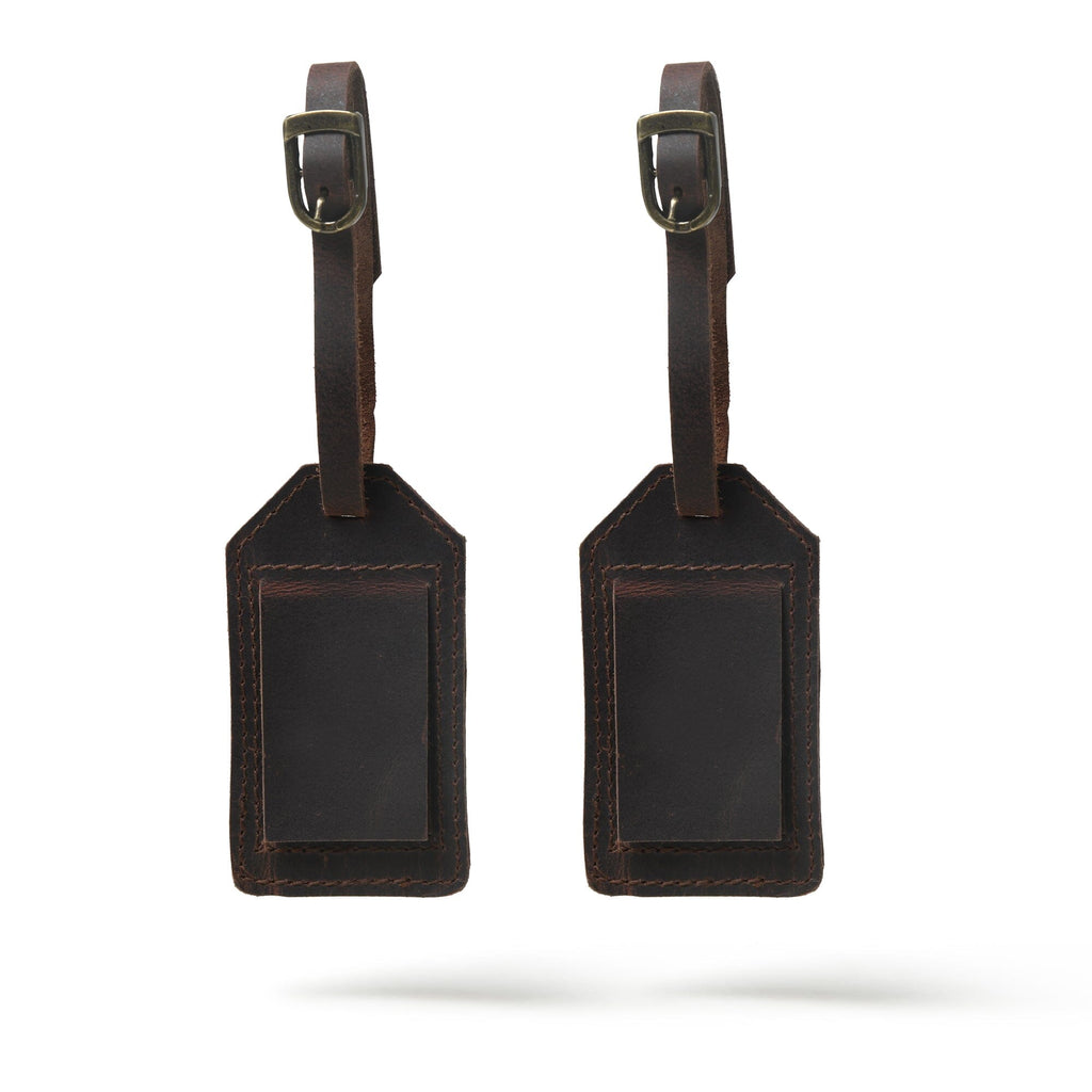Rome Leather Luggage Tag Set