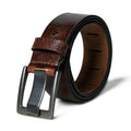 Dark Brown Full-Grain Leather Belt – Sleek Clean Finish