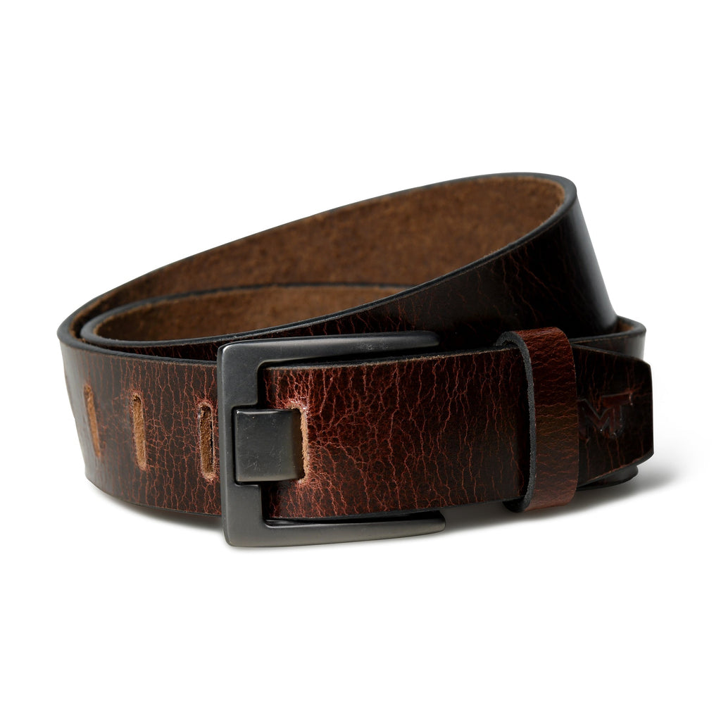Dark Brown Leather Belt