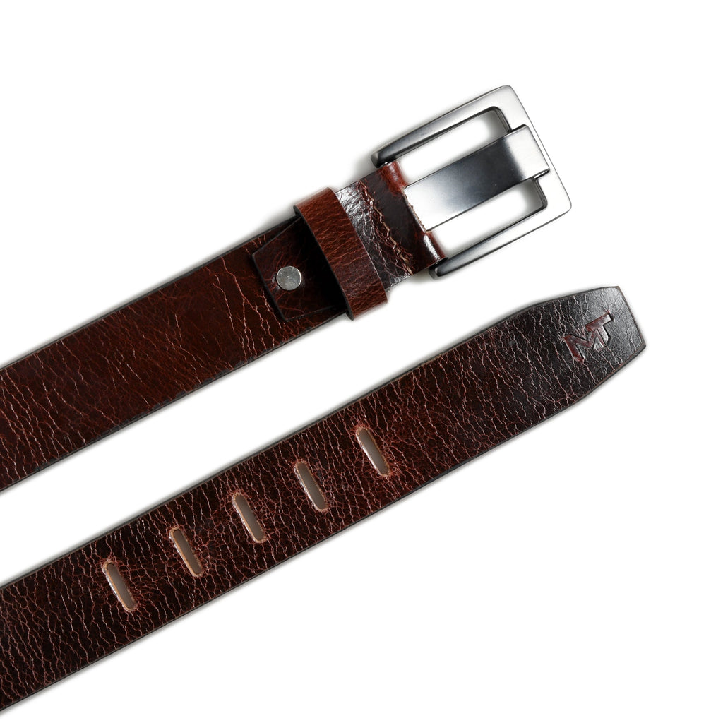 Dark Brown Leather Belt
