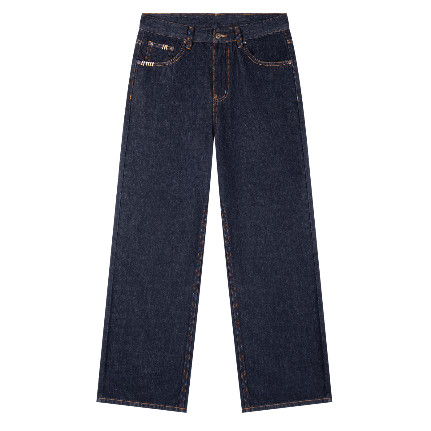 Élevé Décontracté — Straight Leg Dark Denim