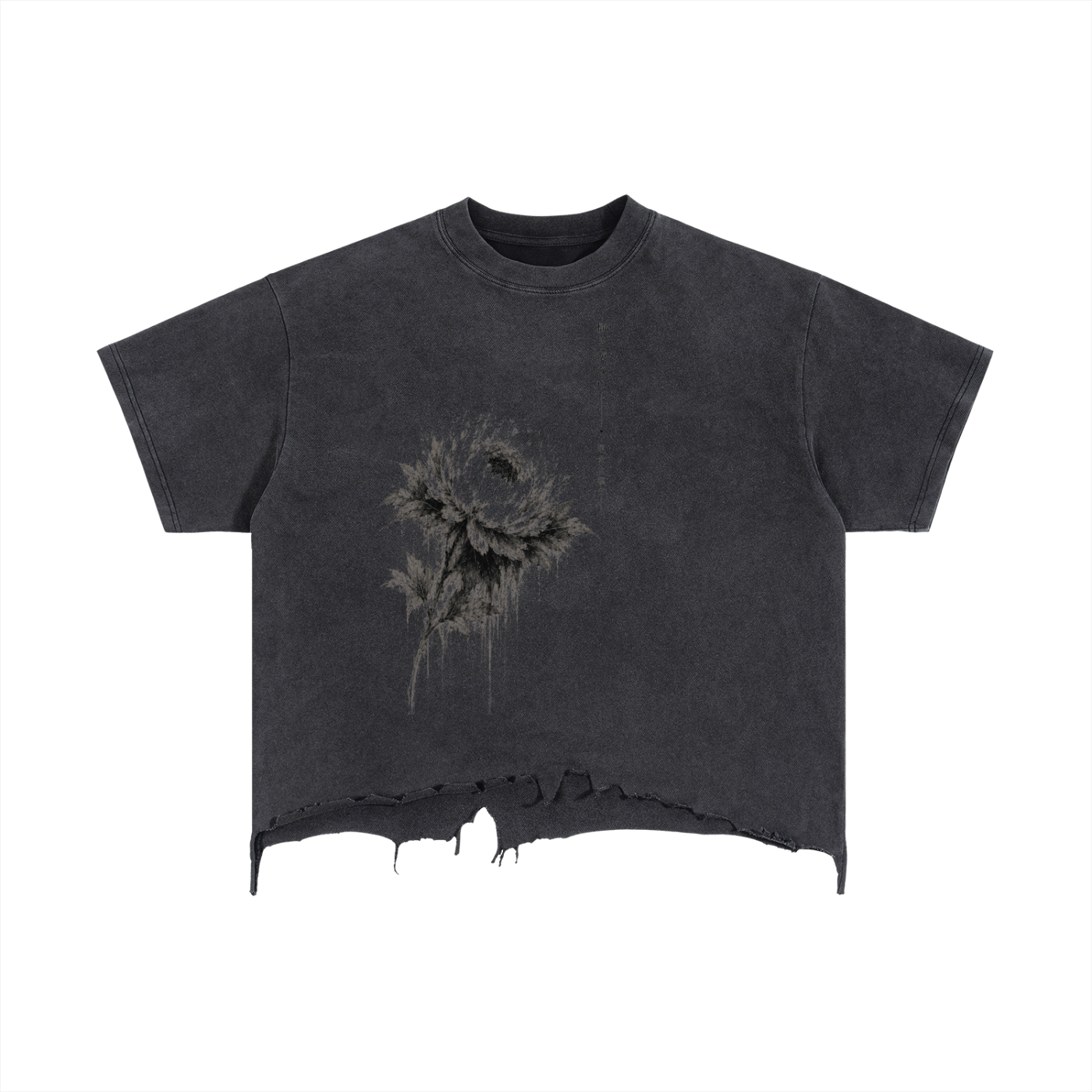 Unshakable — Distressed Hem T-Shirt