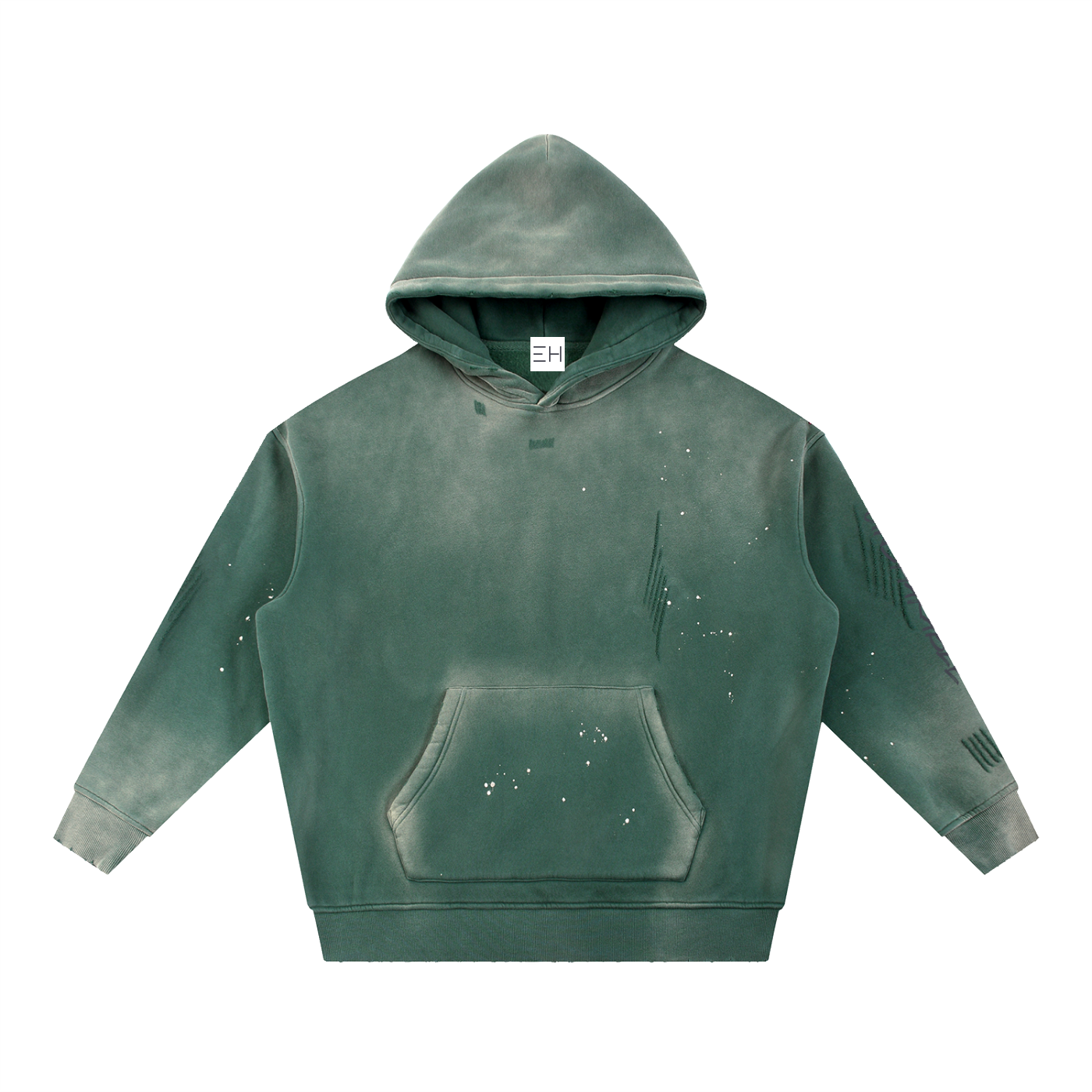 Unshakable — Vintage Washed Frayed Fleece Hoodie