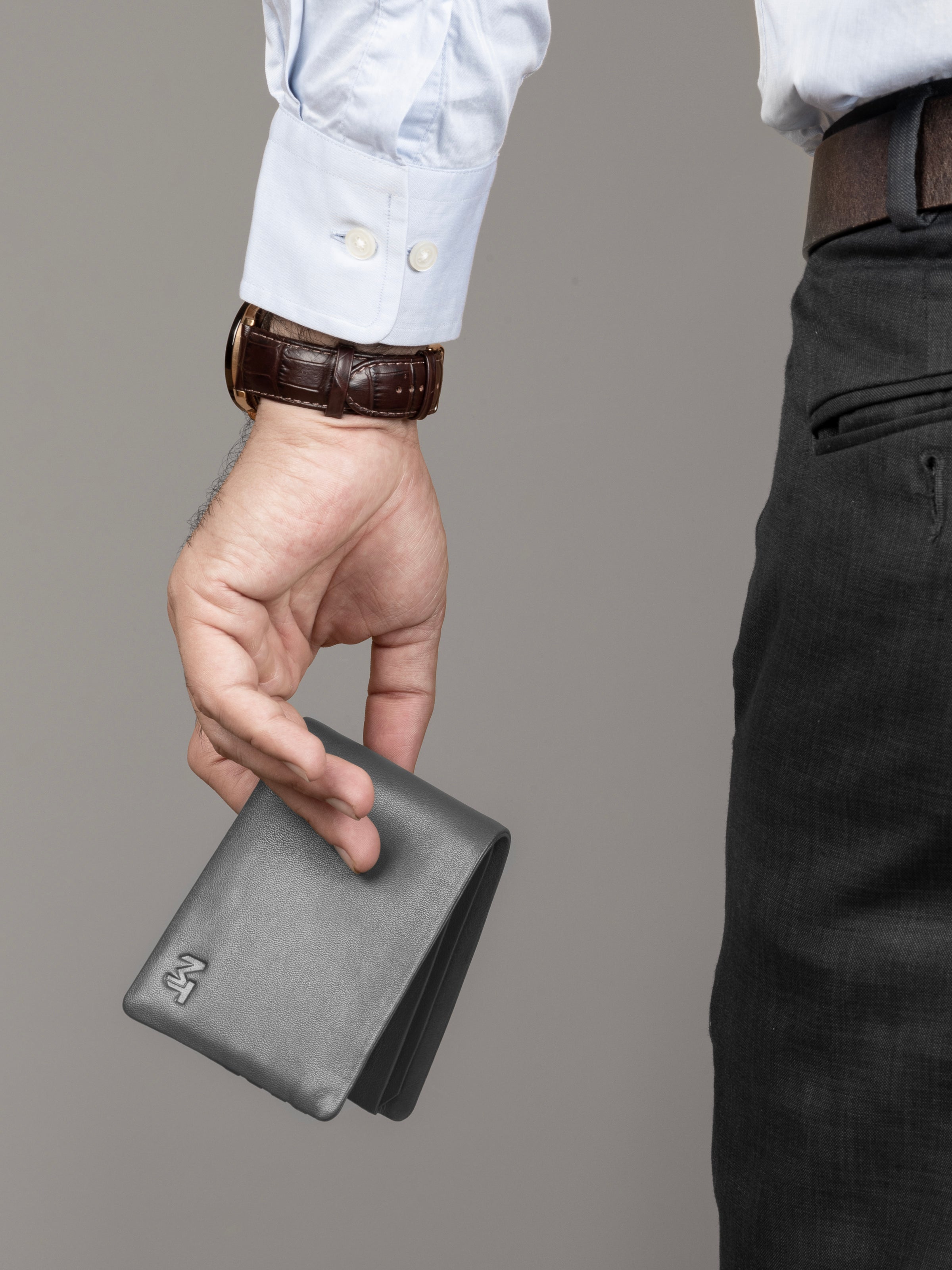 Gascony Bifold Wallet in Gray