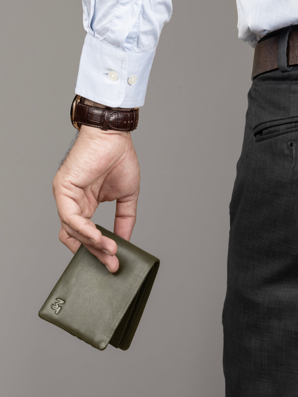 Gascony Bifold Wallet in Olive