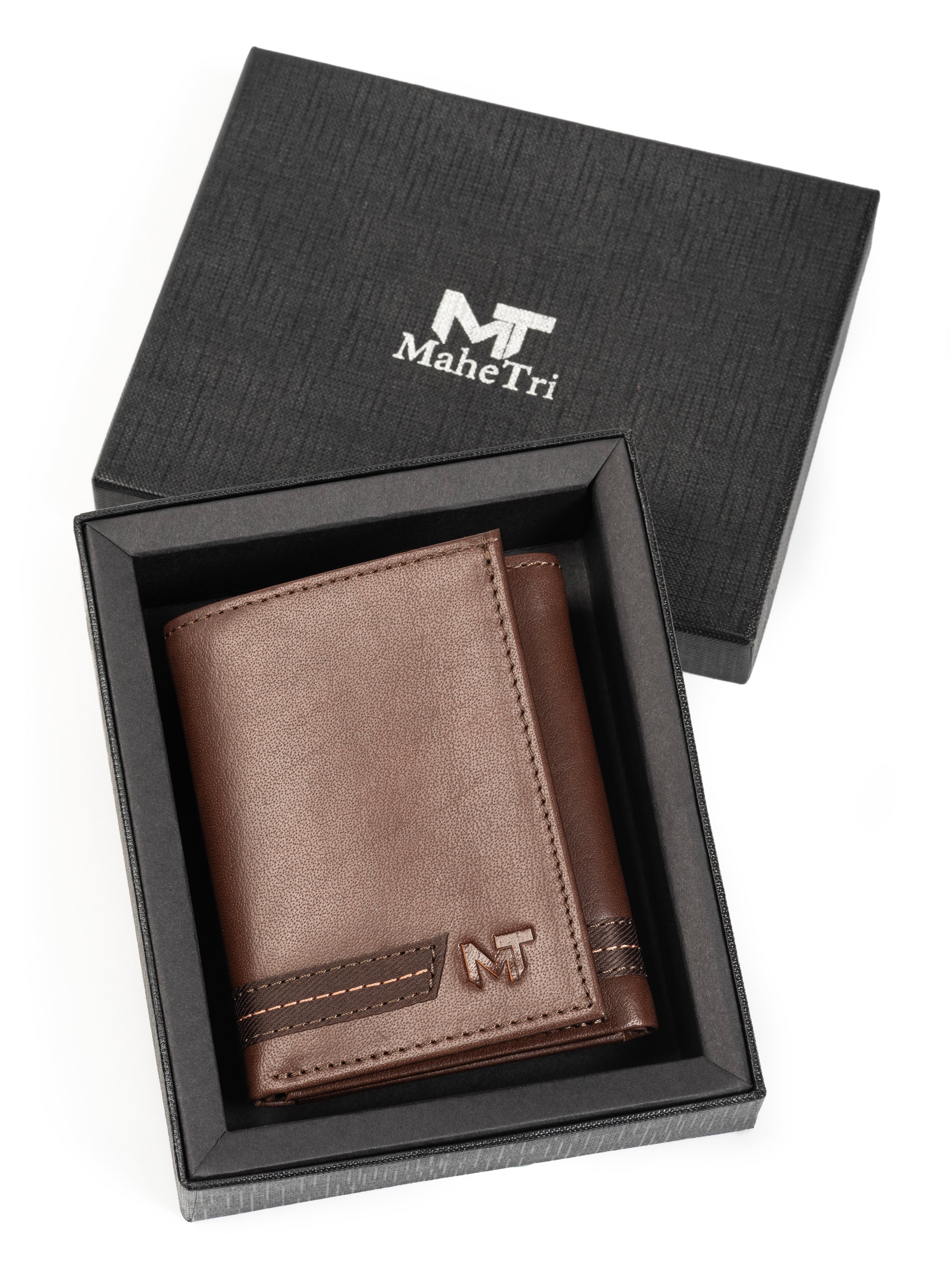 Rohan Tri-Fold Wallet in Brown