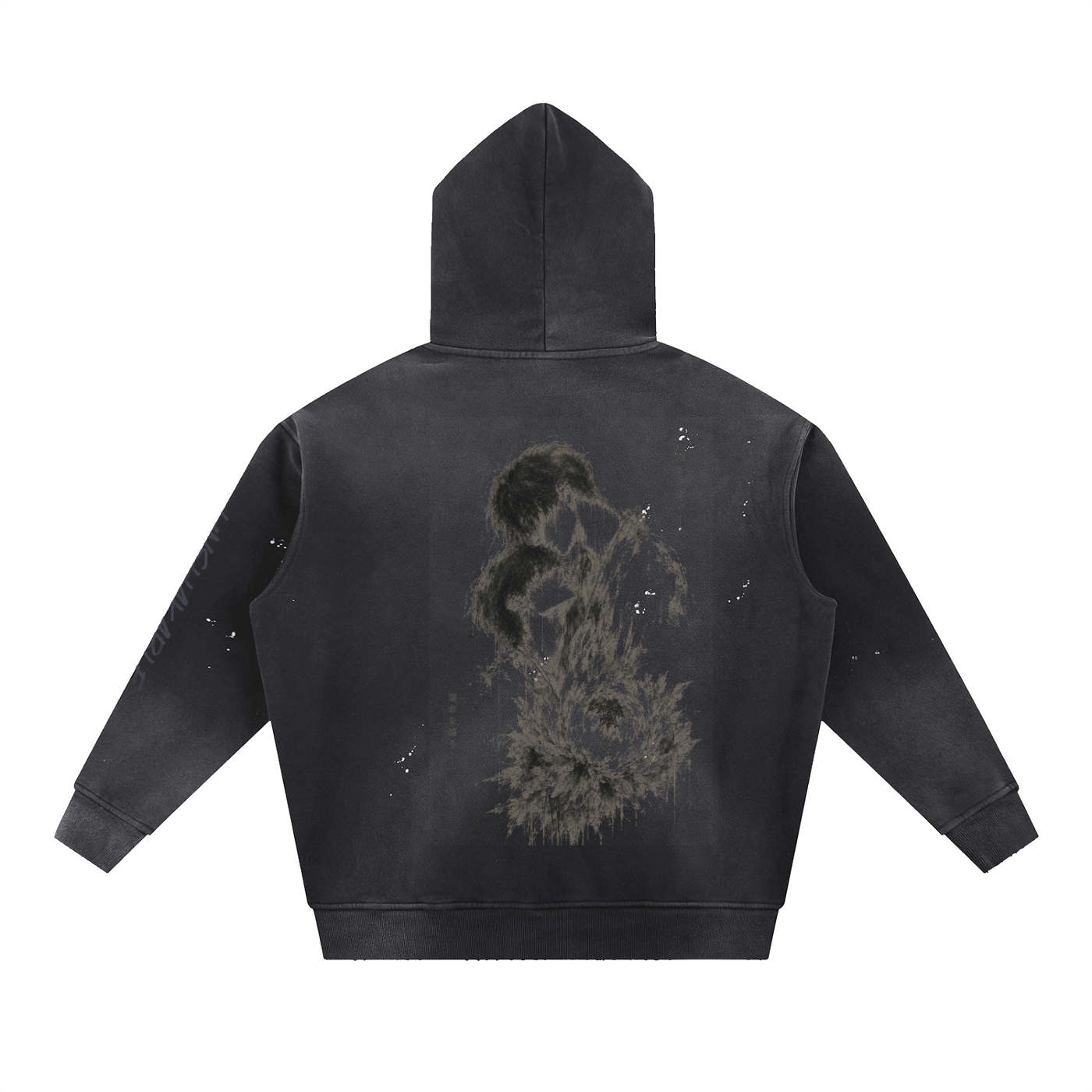 Unshakable — Vintage Washed Frayed Fleece Hoodie