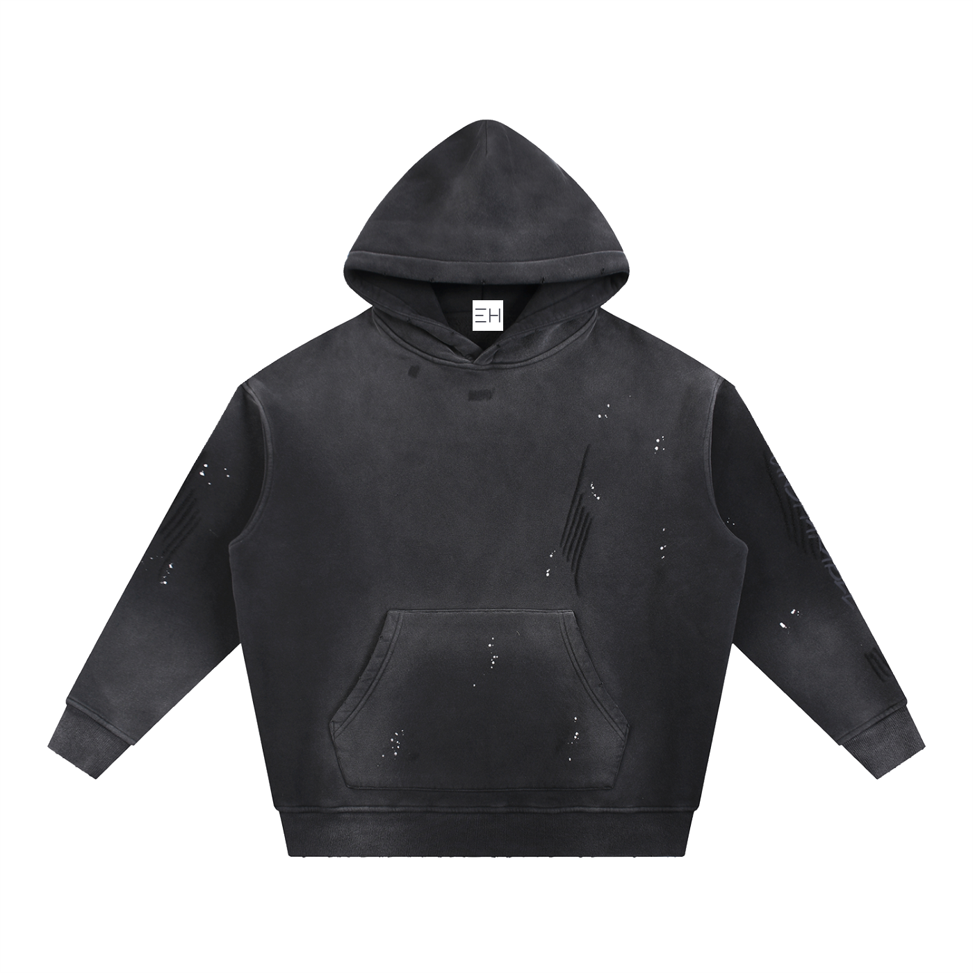 Unshakable — Vintage Washed Frayed Fleece Hoodie