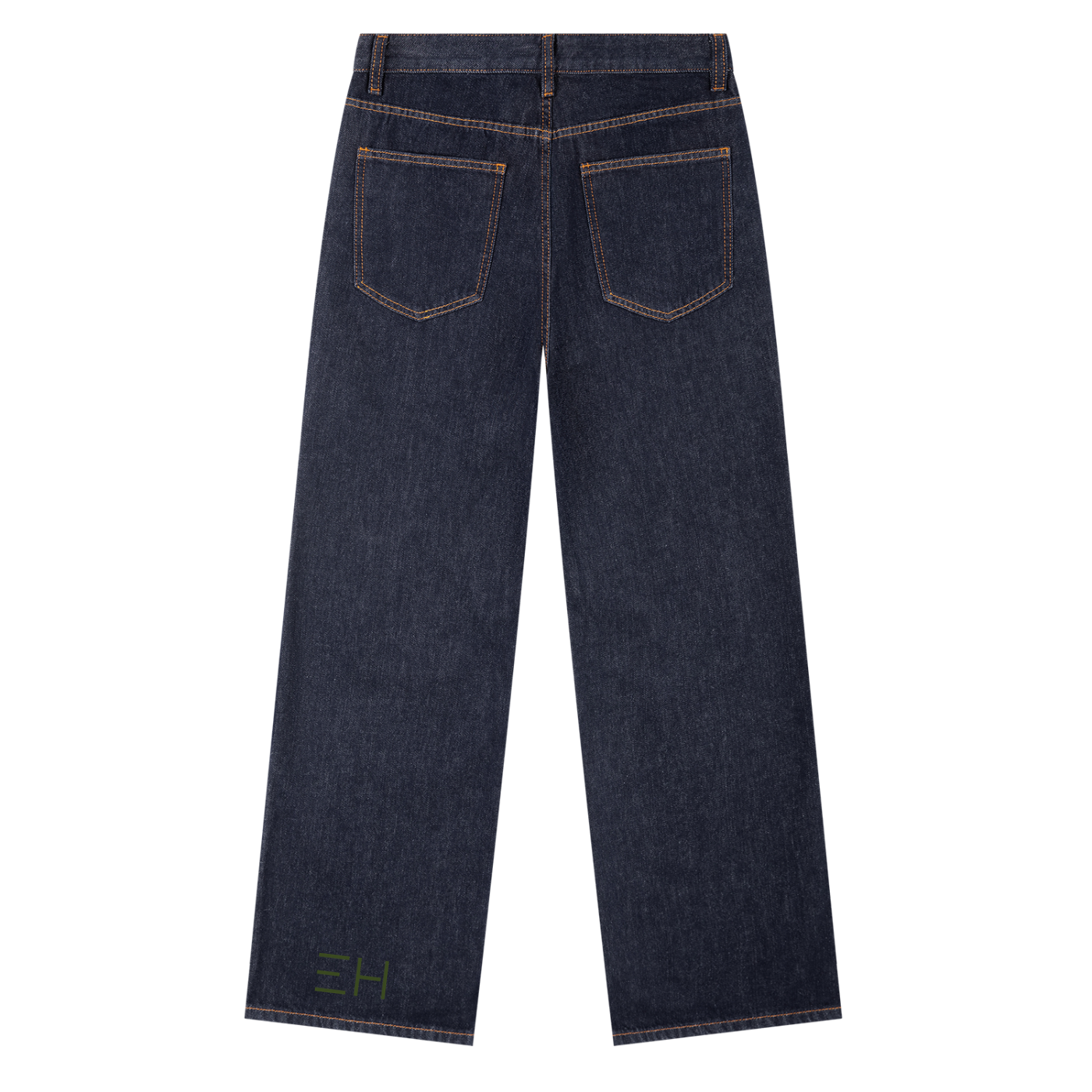 Élevé Décontracté — Straight Leg Dark Denim